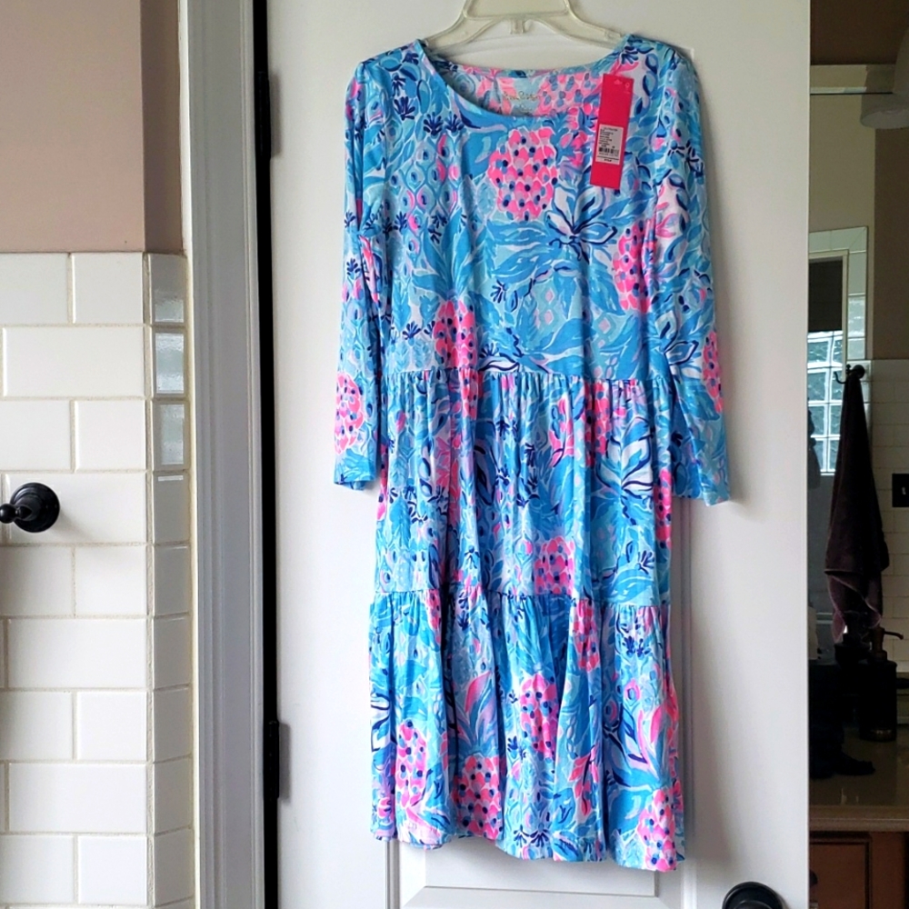 Lilly Pulitzer Geanna dress zanzibar blue party princess XS